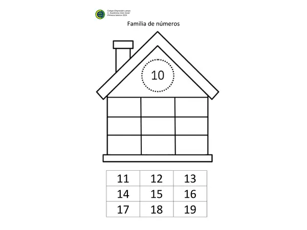 Familia de números 10 al 20