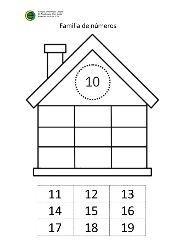 Familia de números 10 al 20