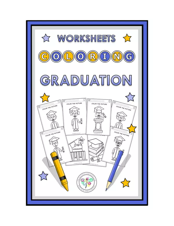 Coloring Worksheets Graduation Prom 2022
