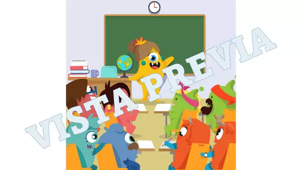 Posters de personajes Monstruos para decorar el aula o presentaciones