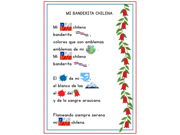 Mi banderita Chilena