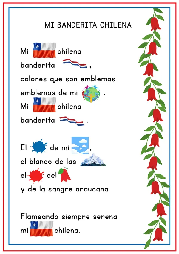Mi banderita Chilena