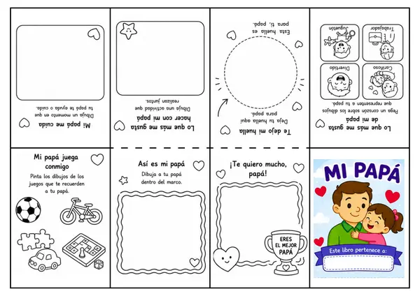 Mini libro día del padre