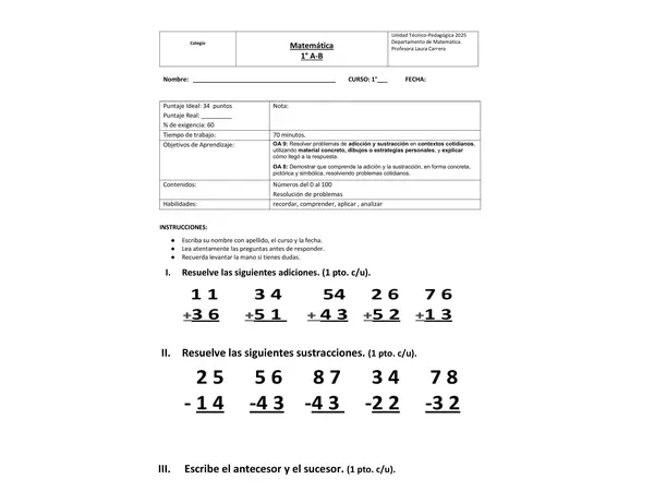 Prueba números 0 al 100