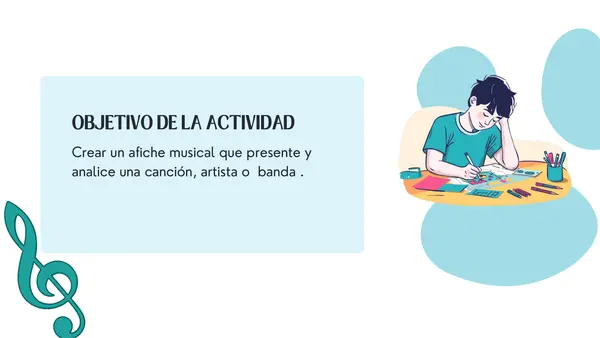 Música: Creación de un afiche de un cantante o banda