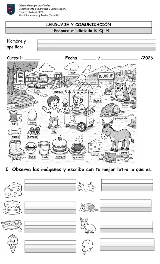 1ero básico: Lenguaje