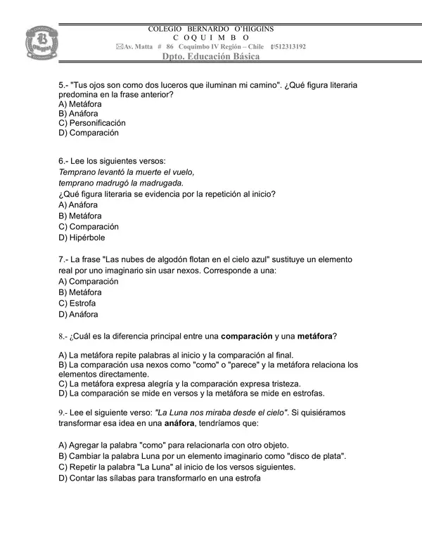 PRUEBA LENGUAJE 