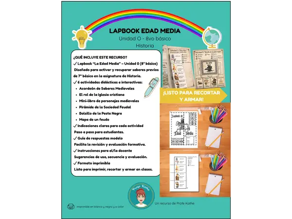 Edad Media – 8° básico – Lapbook – Unidad 0
