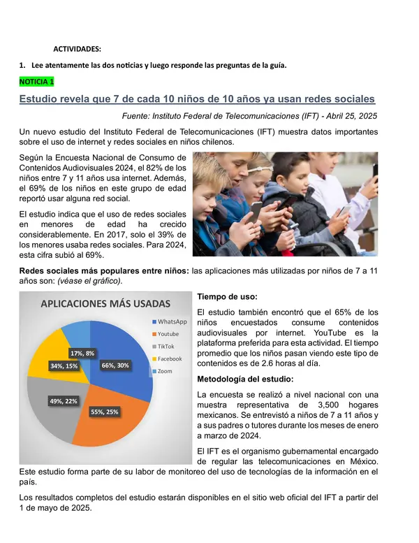 Comparar 2 noticias 5to básico, UNIDAD 4