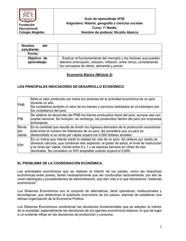 Economia conceptos mercado, monopolio y otros