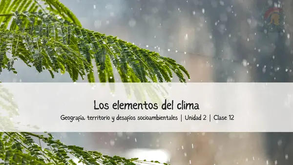 Elementos del clima | profe.social