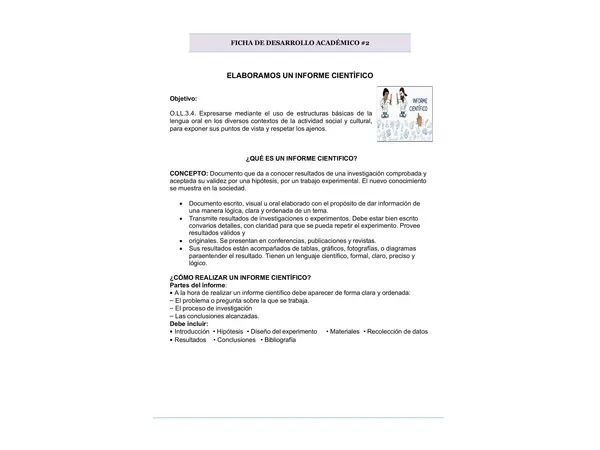 Ficha Académica del Informe científico