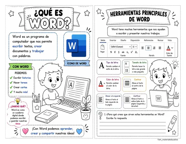 Uso procesador de textos word 2° básico