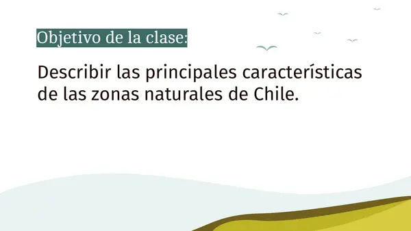 Presentación power point zonas naturales de Chile.
