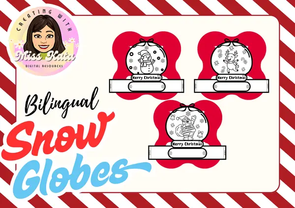Español-Inglés Snow Globes