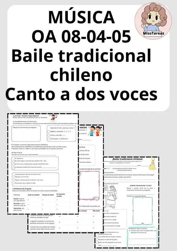 Música Unidad 4, Baile y canto