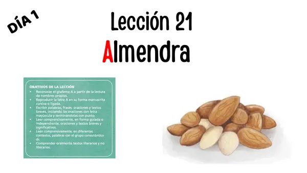 Lección 21 Almendra Parte 2 Mayúsculas Método Matte