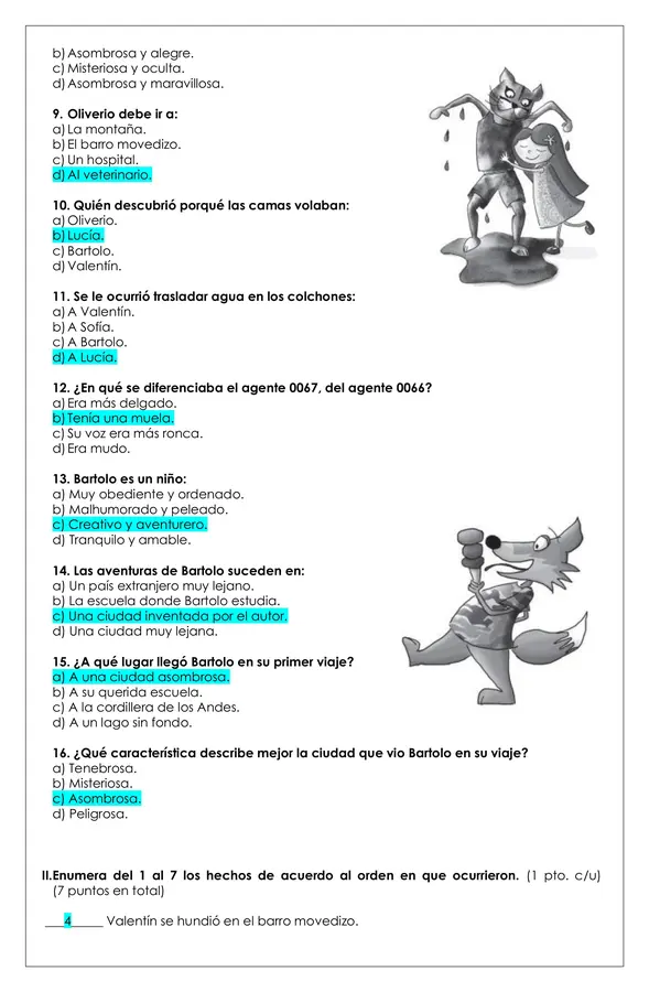 Prueba Lectura - Bartolo y los enfermos mágicos