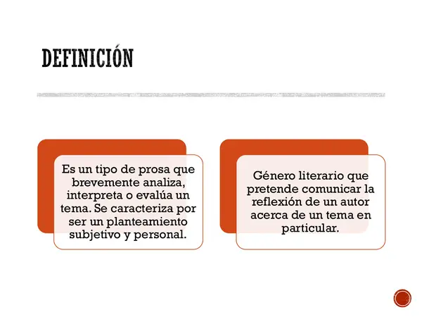 El ensayo 