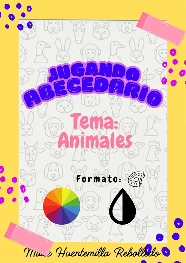 Tarjetas, jugando con el abecedario