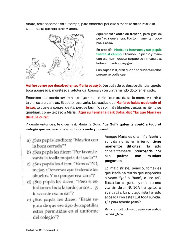 Resumen y analisis del libro María la Dura en: No quiero ser ninja