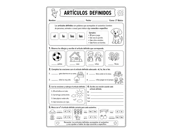 Artículos definidios e indefinidos