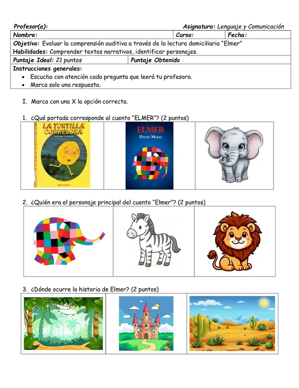 Evaluación Elmer