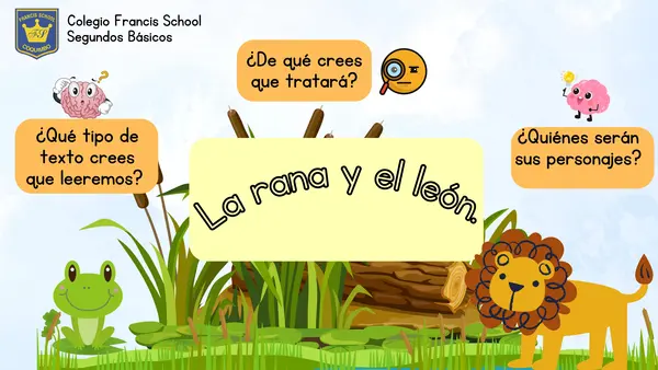 Presentación fábula - La rana y el león