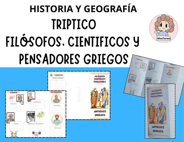  Tríptico: Legado Griego - Filósofos, Científicos y Pensadores