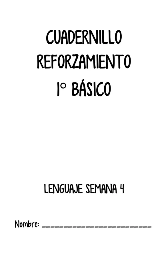 Apoyo Lectoescritura - Tomo 4