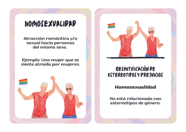 Tarjetas sobre Orientación sexual