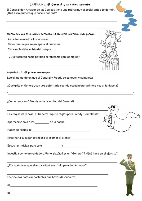 Fantasmas en la casa rodante Plan lector Lenguaje