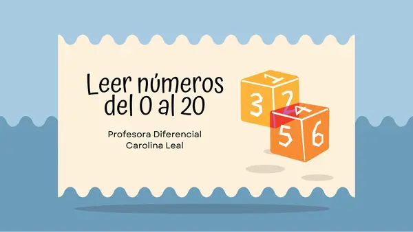 Leer números del 0 al 20