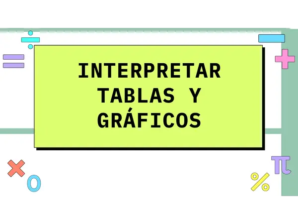 Interpretar tablas y gráficos 3 básico
