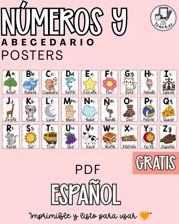 SET POSTERS ABECEDARIO - NÚMEROS - GATITOS