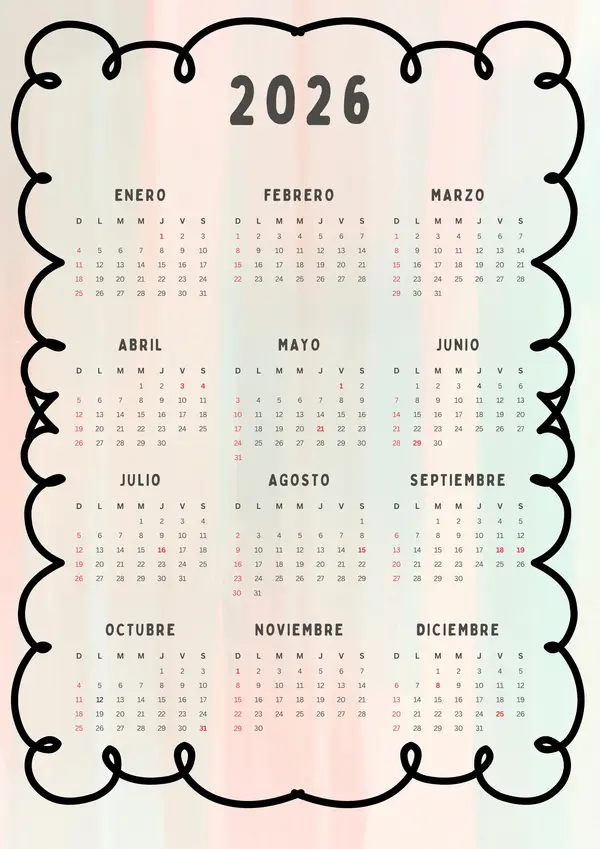 Agenda docente 2026