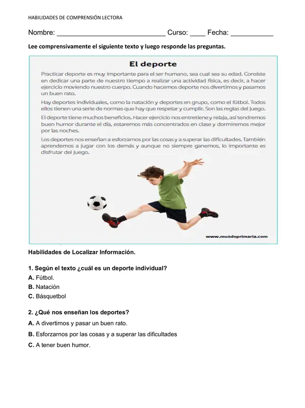 Habilidades de comprensión lectora
