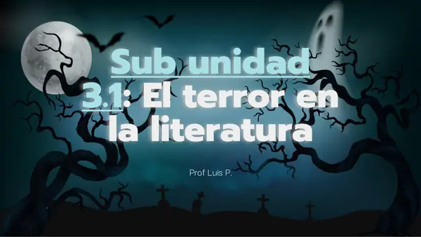 El Terror y lo extraño - 7° Básico
