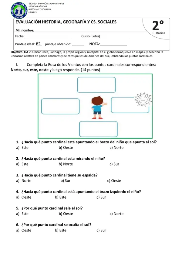 Evaluación historia