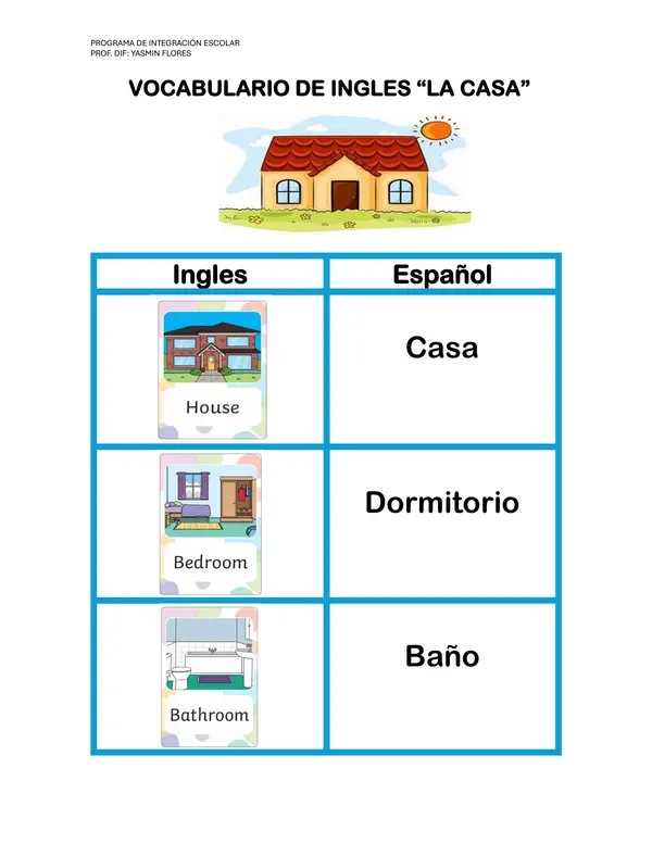 "LA CASA" EN INGLES