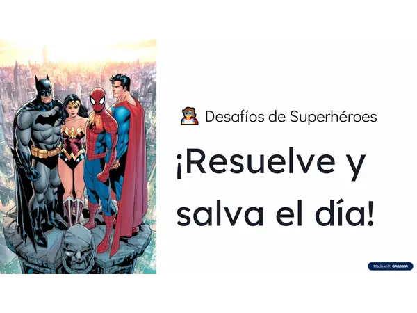 Resuelve y salva el día