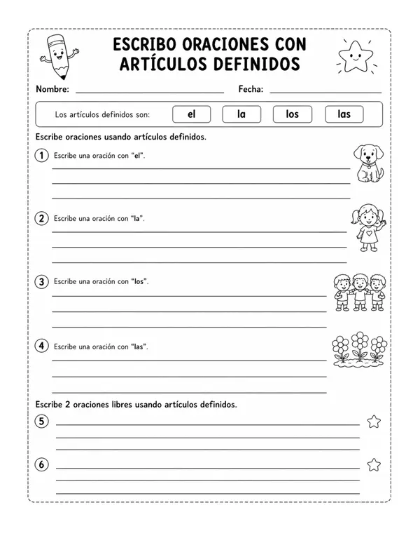 Artículos definidios e indefinidos
