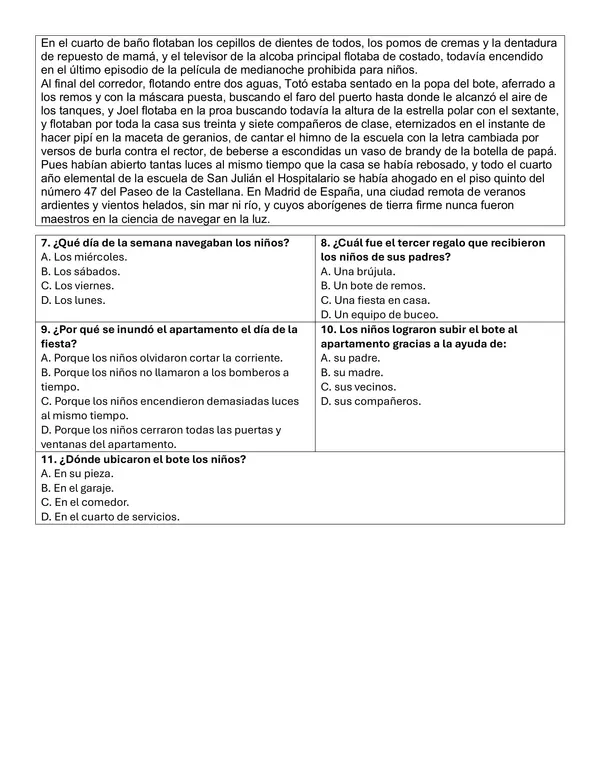 Miniensayo Simce N2 - para 7mos y 8vos - Habilidad de Localizar 