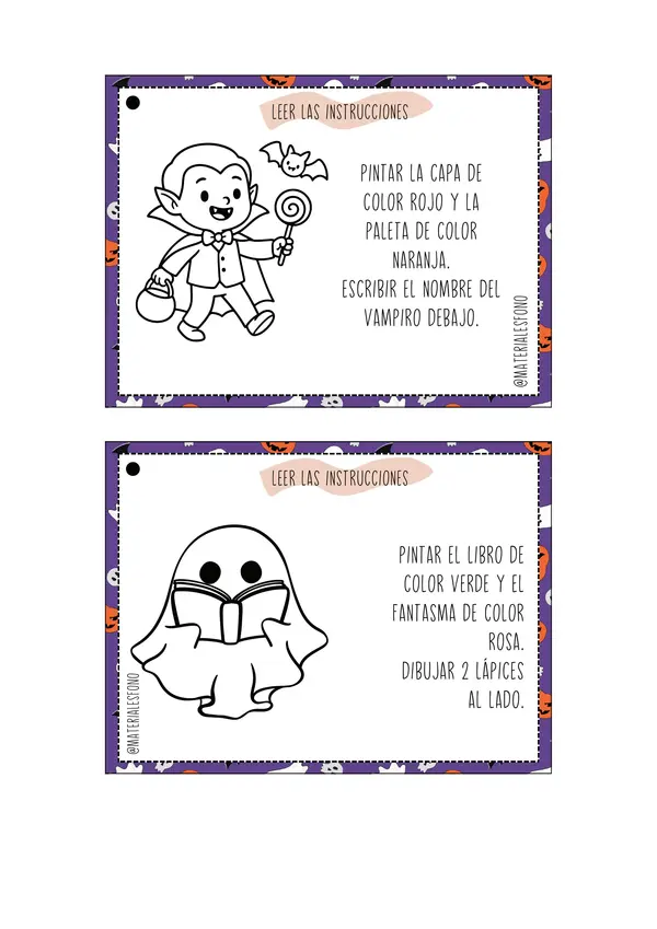 Seguir consignas halloween