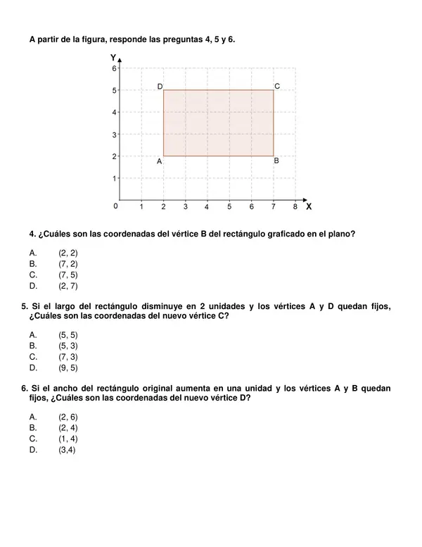 Evaluación de matemática segundo semestre 5° año.