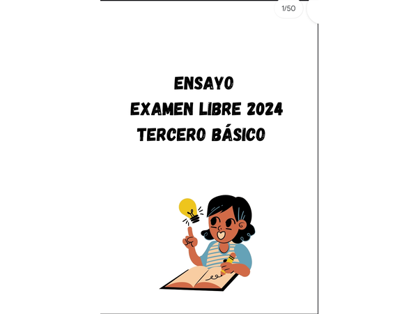 Ensayo 3ro básico exámenes libres 