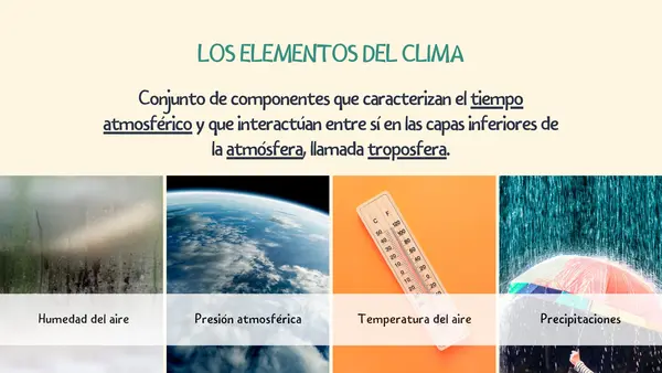 Elementos del clima