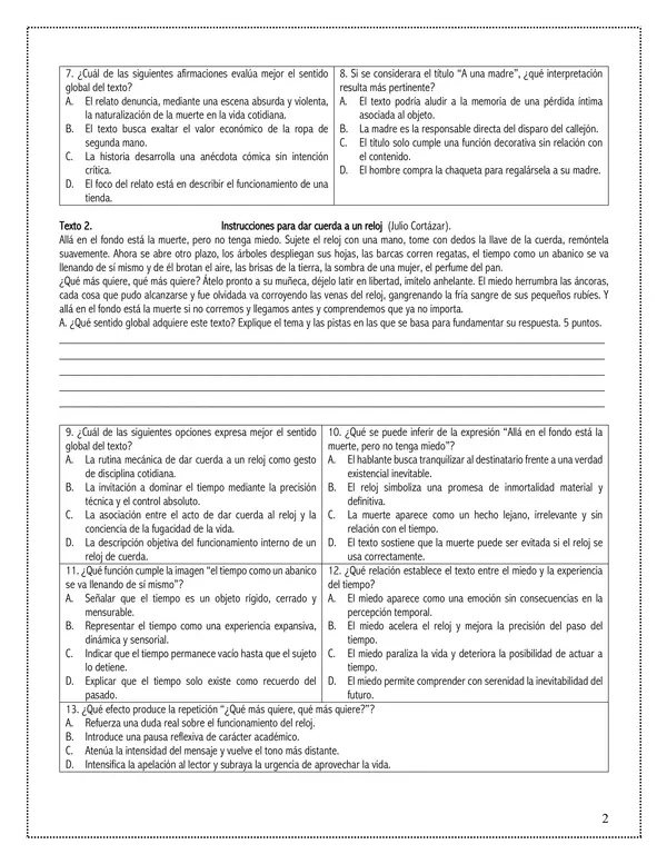Unidad 1. Diálogo: literatura y efecto estético
