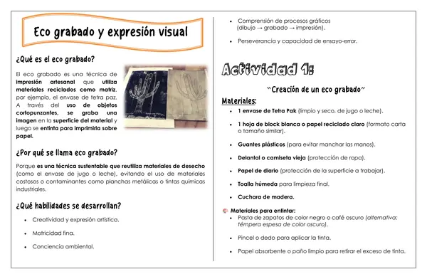 ARTES - Eco grabado y expresión visual