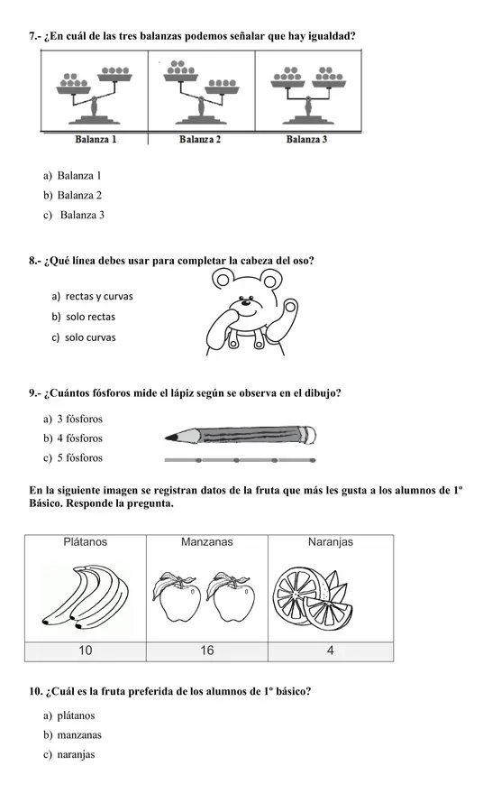 PRUEBA GLOBAL MATEMÁTICAS 2° BÁSICO